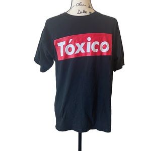 Tóxico Shirt Men XL Red Cotton Tee Styled Lightweight‎  Toxic Man Boyfriend